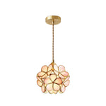 Floral Glass Pendant Light