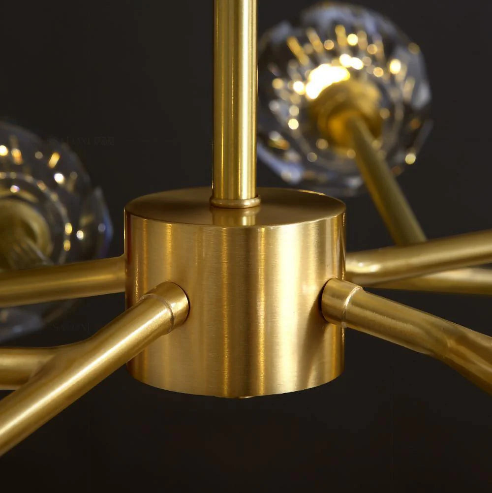 Glass Ball Cascade Chandelier