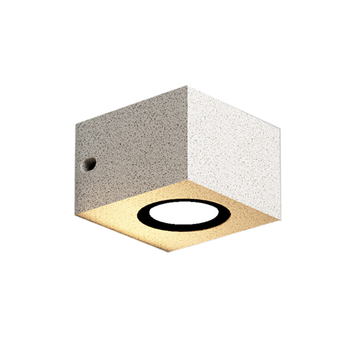 Terrazzo Outdoor Up and Down Wall Light in Black or White