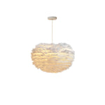 Fluffy Feather Pendant Light