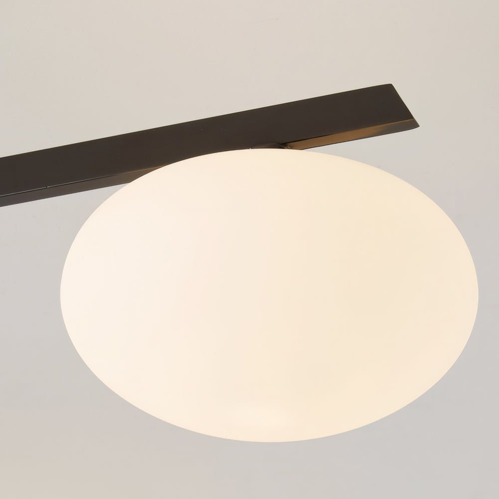 Jasper Modern Semi Flush Ceiling Light in Black or Copper, 3-6 Lights