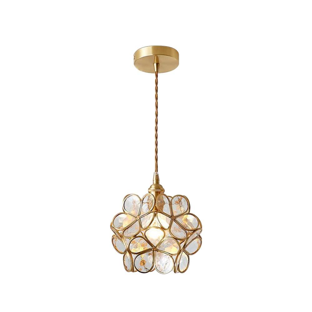 Floral Glass Pendant Light