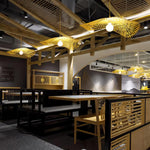Rustic Bamboo Structure Pendant