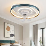 360 Rotatable Led Three Color Light Stepless Dimming Ceiling Fan Lamp With Remote Control