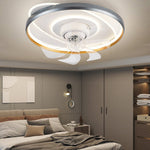 360 Rotatable Led Three Color Light Stepless Dimming Ceiling Fan Lamp With Remote Control