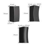 Aria Up-Down LED Outdoor Wall Light in Black Aluminum