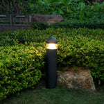 Nordic Minimalist Outdoor Bollard Light 31in Sand Gray Pathway Lamp