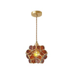 Floral Glass Pendant Light