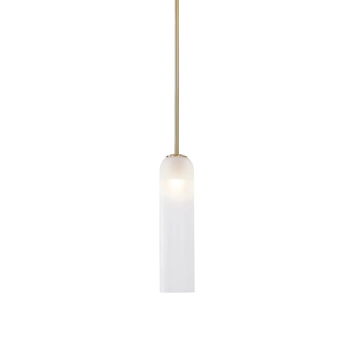 Sleek Tube Glass Pendant Light