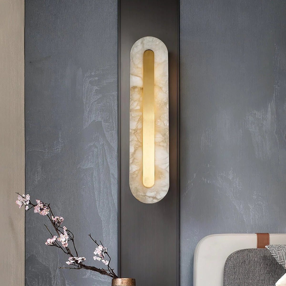Opal Alabaster Wall Light