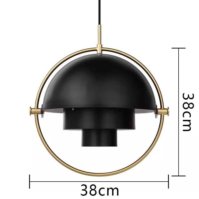 Creative Metal Ring Multi Layer Pendant Light
