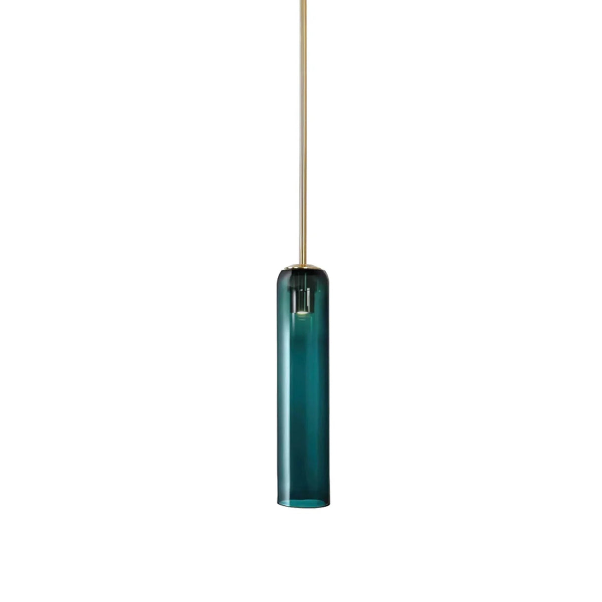 Sleek Tube Glass Pendant Light