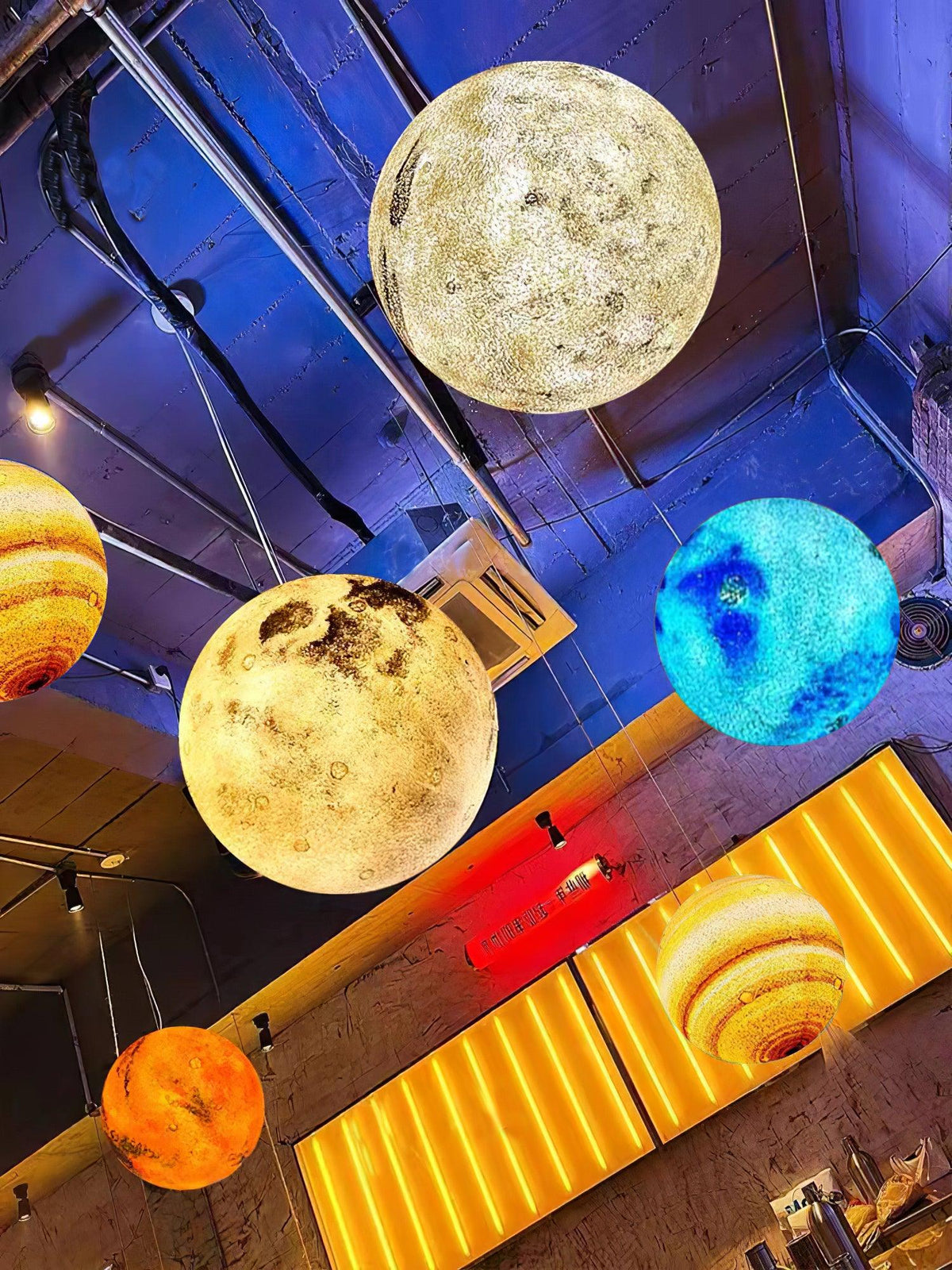 3D Planet Ball Pendant Lamp