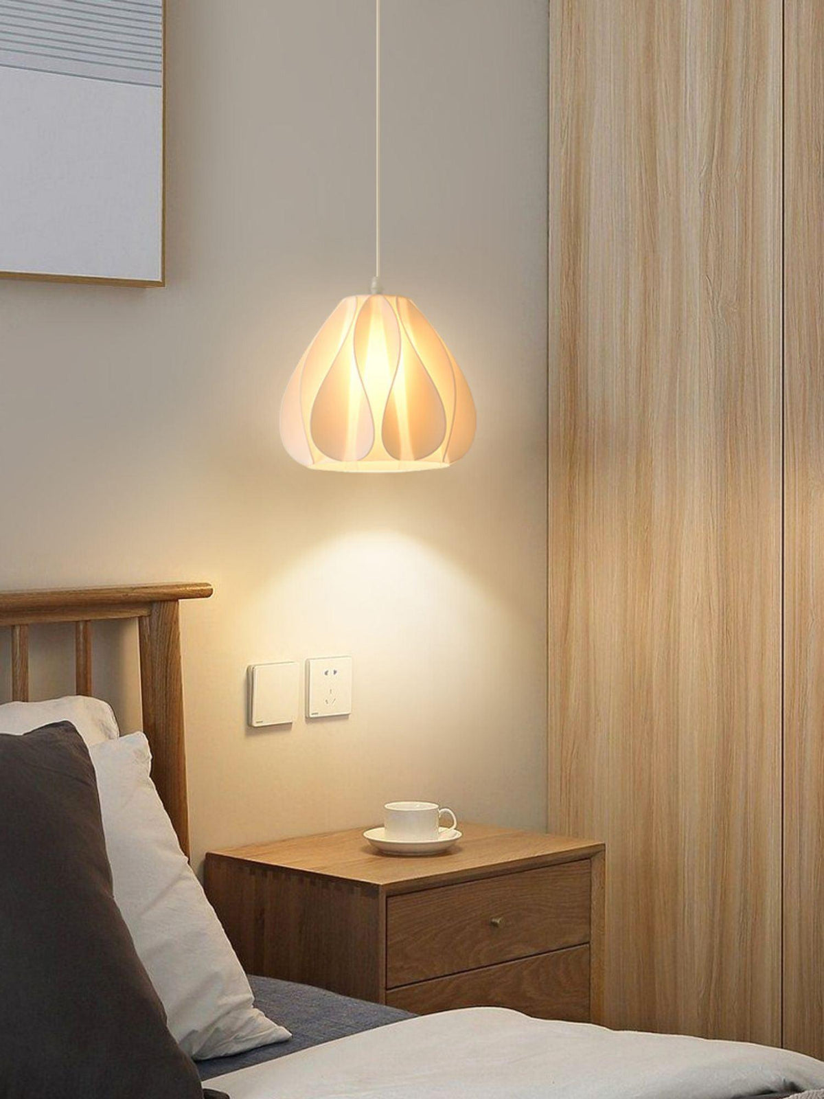 Sculptural 3D Printed Acrylic Pendant Light for Modern Interiors