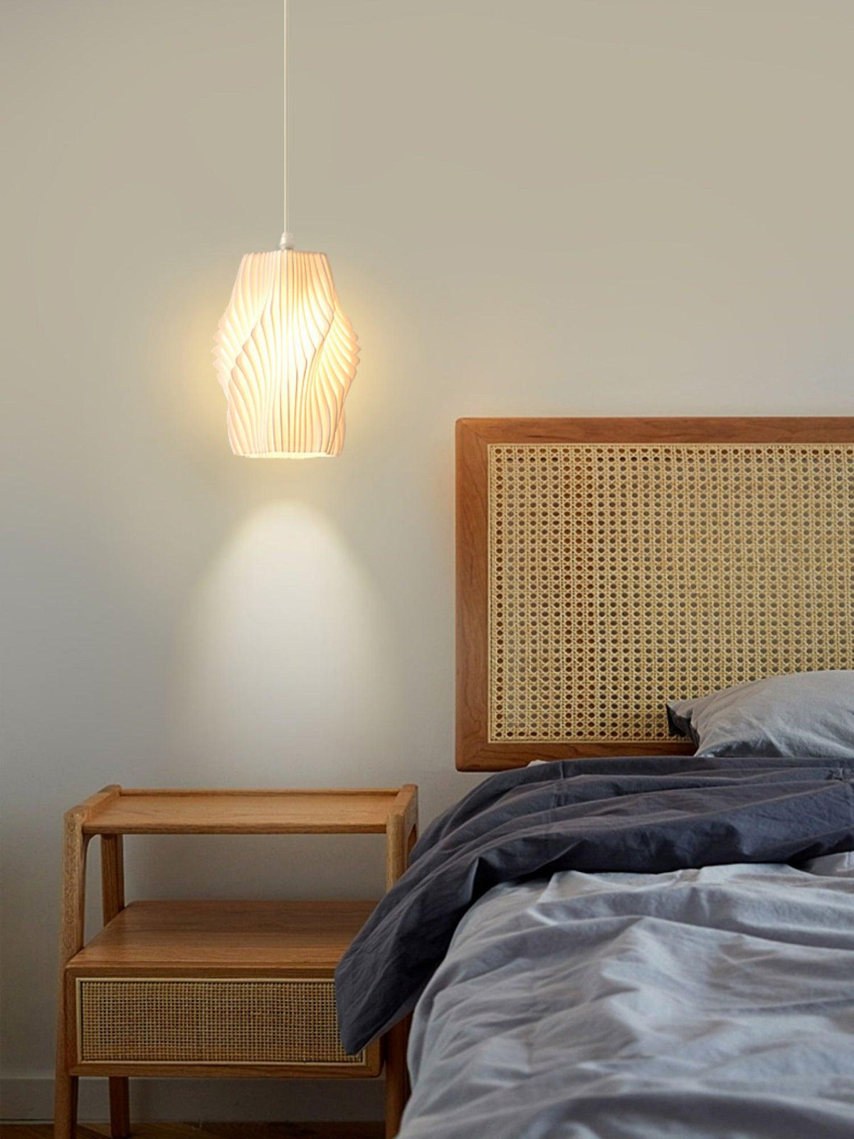 Sculptural 3D Printed Acrylic Pendant Light for Modern Interiors