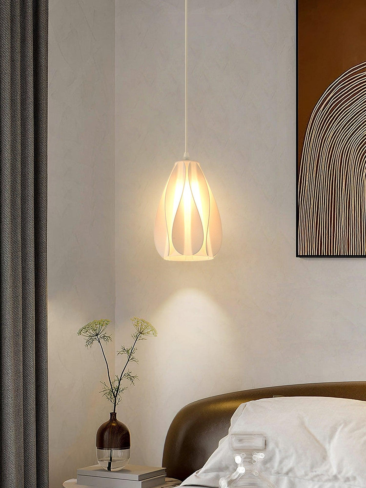 Sculptural 3D Printed Acrylic Pendant Light for Modern Interiors