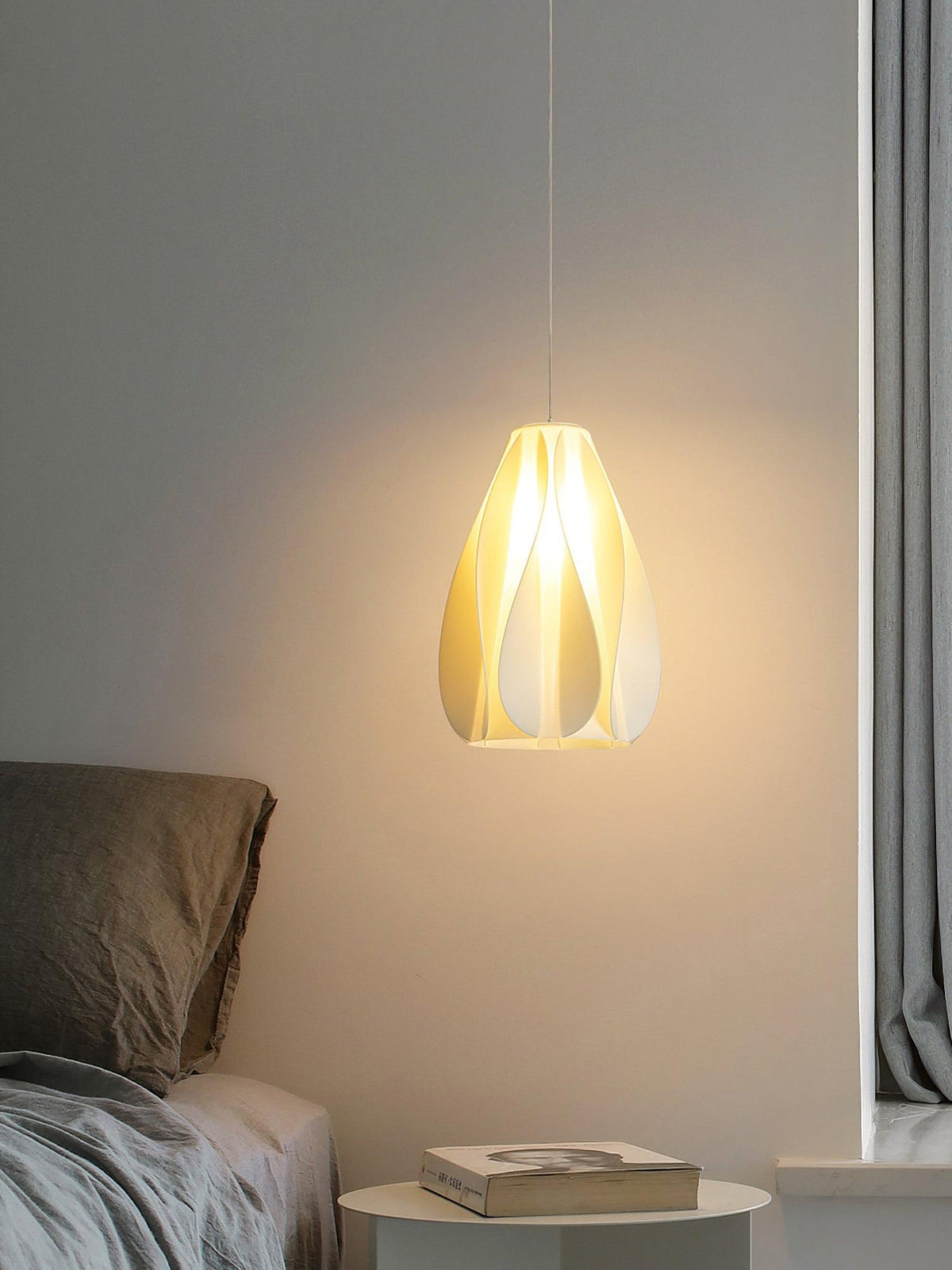 Sculptural 3D Printed Acrylic Pendant Light for Modern Interiors