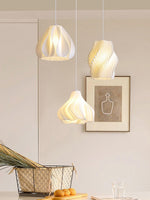 Sculptural 3D Printed Acrylic Pendant Light for Modern Interiors