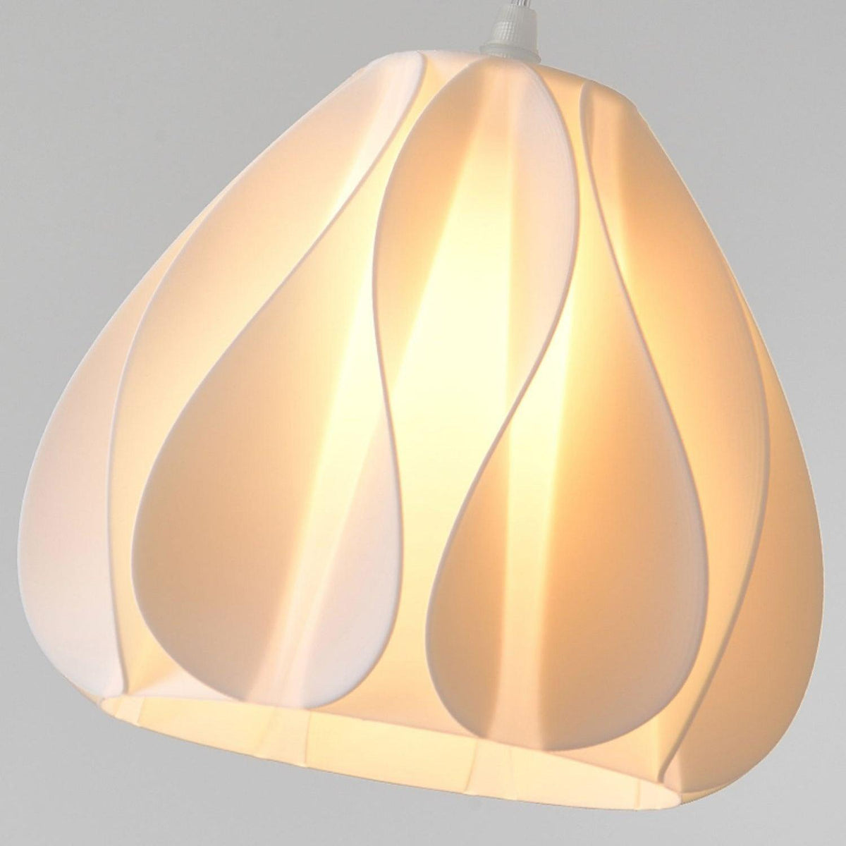 Sculptural 3D Printed Acrylic Pendant Light for Modern Interiors