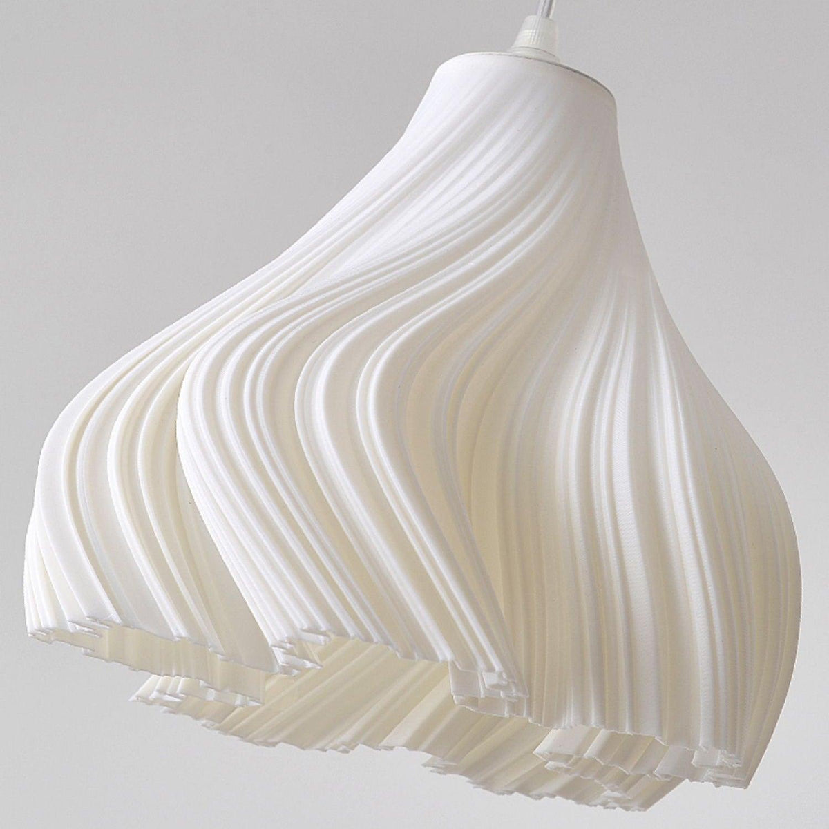 Sculptural 3D Printed Acrylic Pendant Light for Modern Interiors