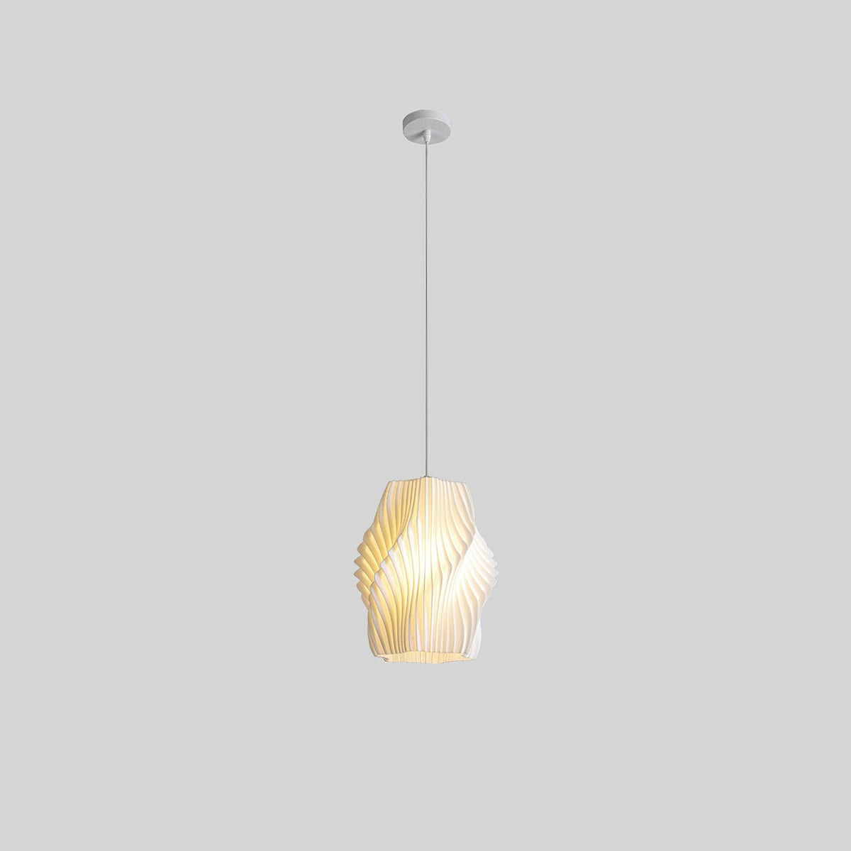 Sculptural 3D Printed Acrylic Pendant Light for Modern Interiors