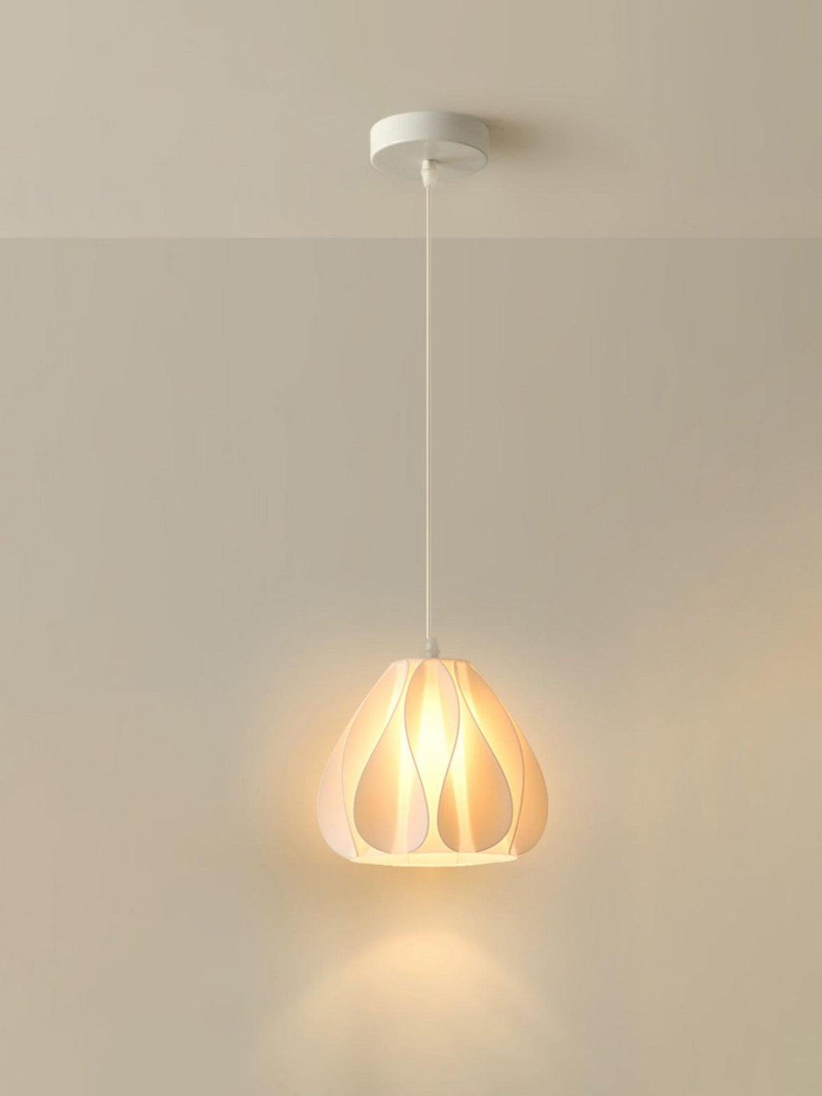 Sculptural 3D Printed Acrylic Pendant Light for Modern Interiors