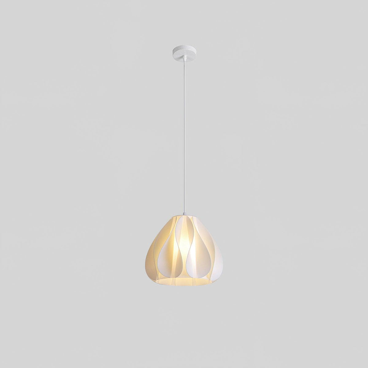 Sculptural 3D Printed Acrylic Pendant Light for Modern Interiors