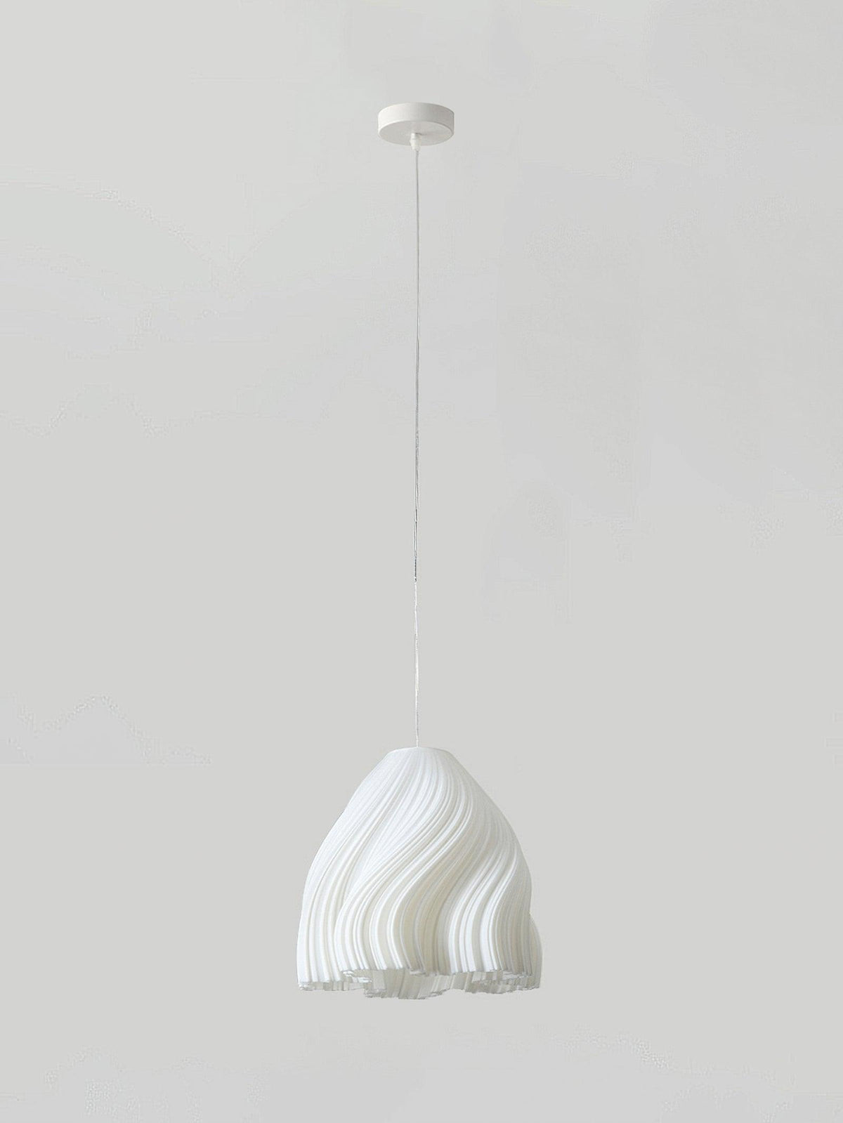 Sculptural 3D Printed Acrylic Pendant Light for Modern Interiors