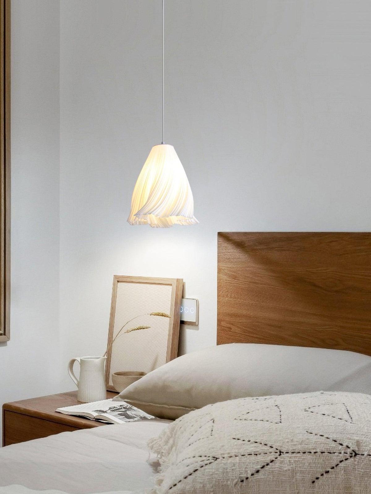 Sculptural 3D Printed Acrylic Pendant Light for Modern Interiors