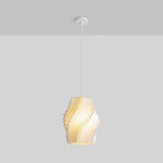 Sculptural 3D Printed Acrylic Pendant Light for Modern Interiors