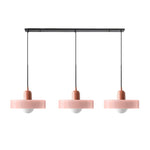 Three Head Bauhaus Style Minimalist Glass Pendant Light