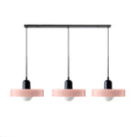 Three Head Bauhaus Style Minimalist Glass Pendant Light