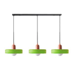 Three Head Bauhaus Style Minimalist Glass Pendant Light