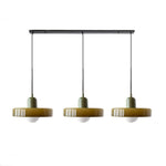Three Head Bauhaus Style Minimalist Glass Pendant Light