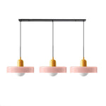 Three Head Bauhaus Style Minimalist Glass Pendant Light
