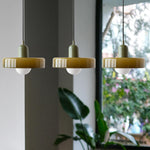 Three Head Bauhaus Style Minimalist Glass Pendant Light