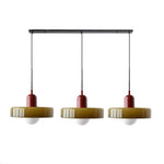 Three Head Bauhaus Style Minimalist Glass Pendant Light