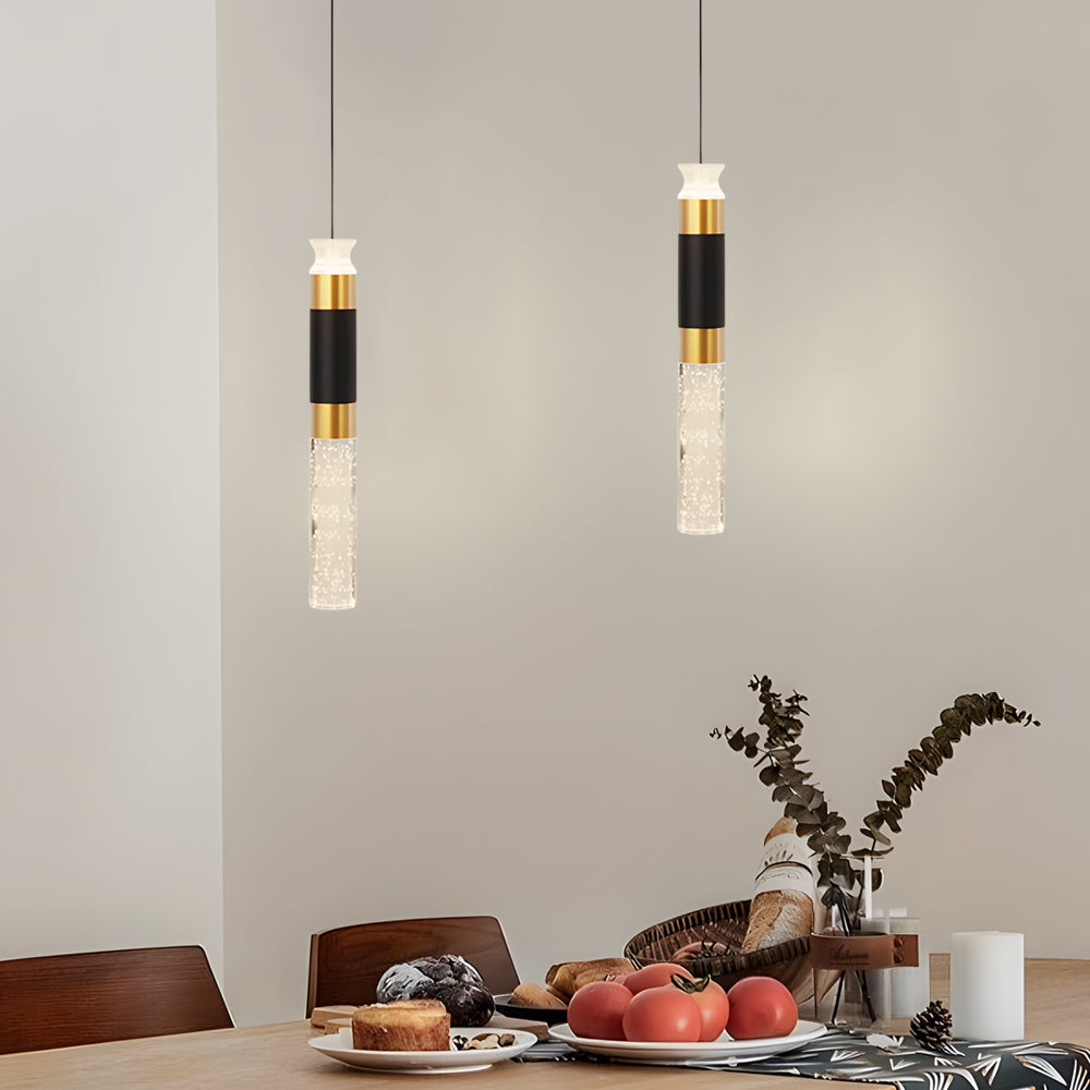 Cylinder Creative Three Step Dimming Modern Led Pendant Lights Hanging Lamp