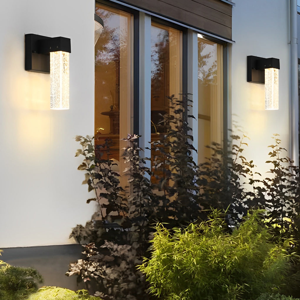 10W Crystal Black Outdoor Wall Lamp Li002109