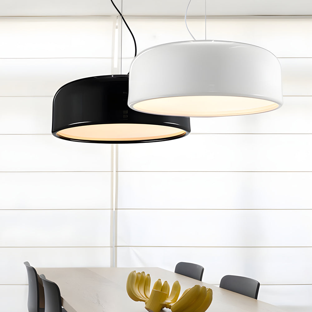 Smithfield Pendant Light Modern Aluminum Hanging Fixture In Black White
