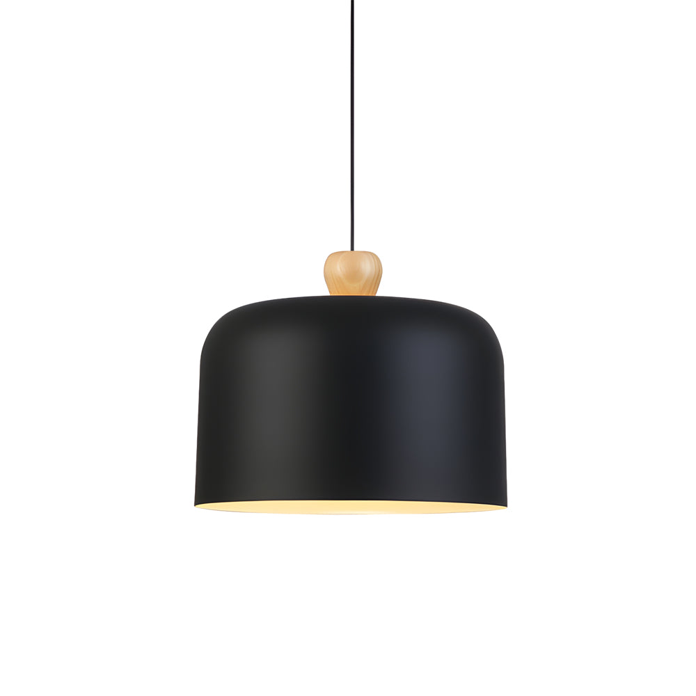 Pleat Box Led Pendant Light 1 Light Black White Aluminum Hanging Lamp