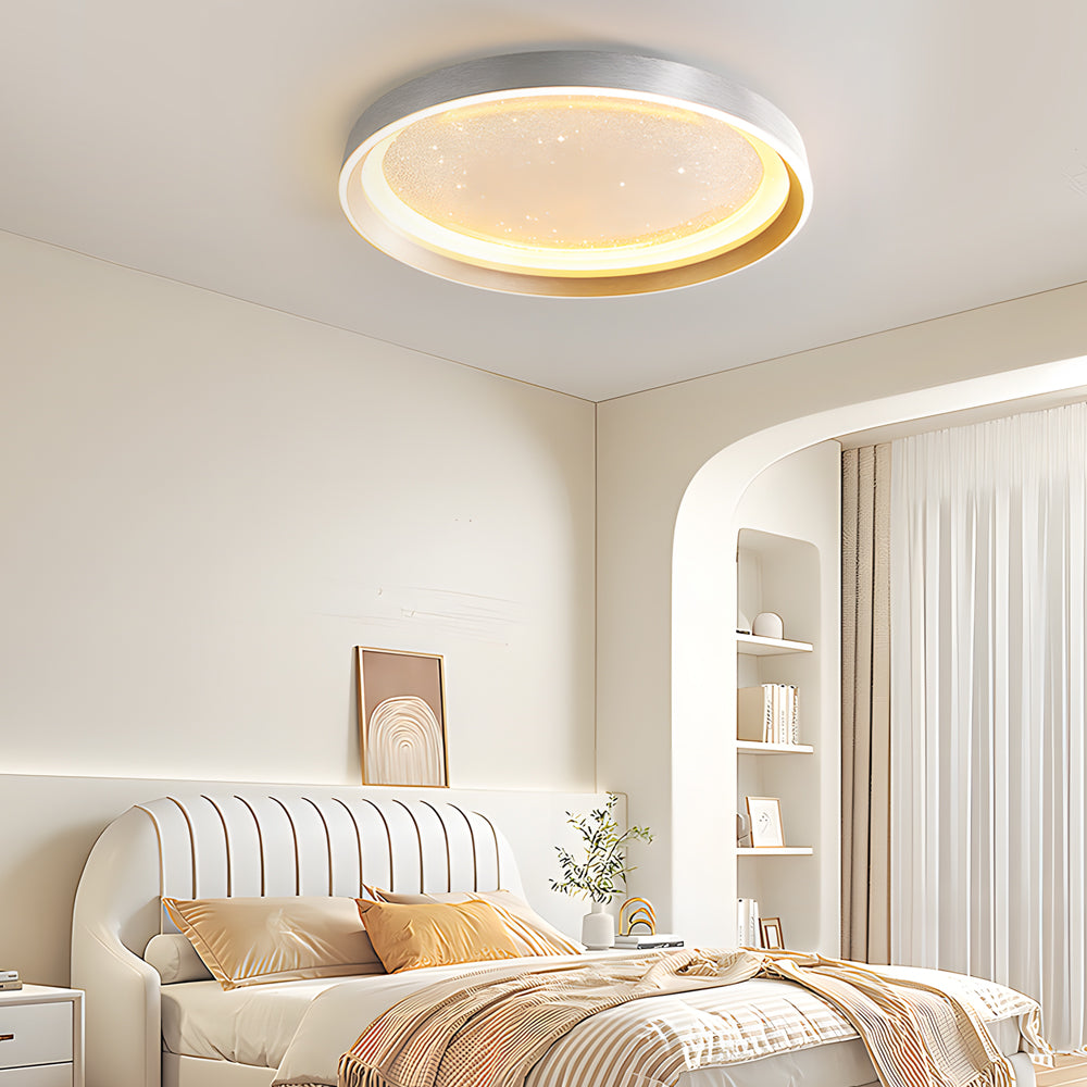 Round Acrylic Starry Sky 3 Step Dimming Led Simple Modern Ceiling Lamp