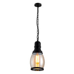 Lantern Shape Amber Pendant Light Ha078232