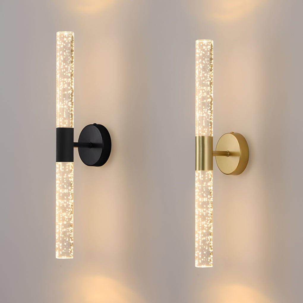 Cylinder LED Wall Sconce in Iron and Acrylic for Modern Interiors