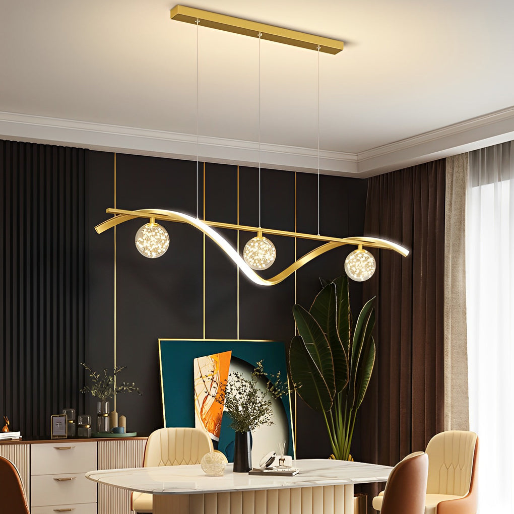Long Waves Dining Room Chandelier Ha098563