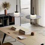 Glass Ufo Led Black Kitchen Pendant Light Li002218