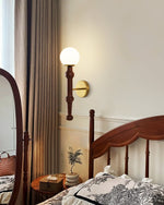 Elowen Drop Wall Sconce — Modern Wood & Brass Wall Light