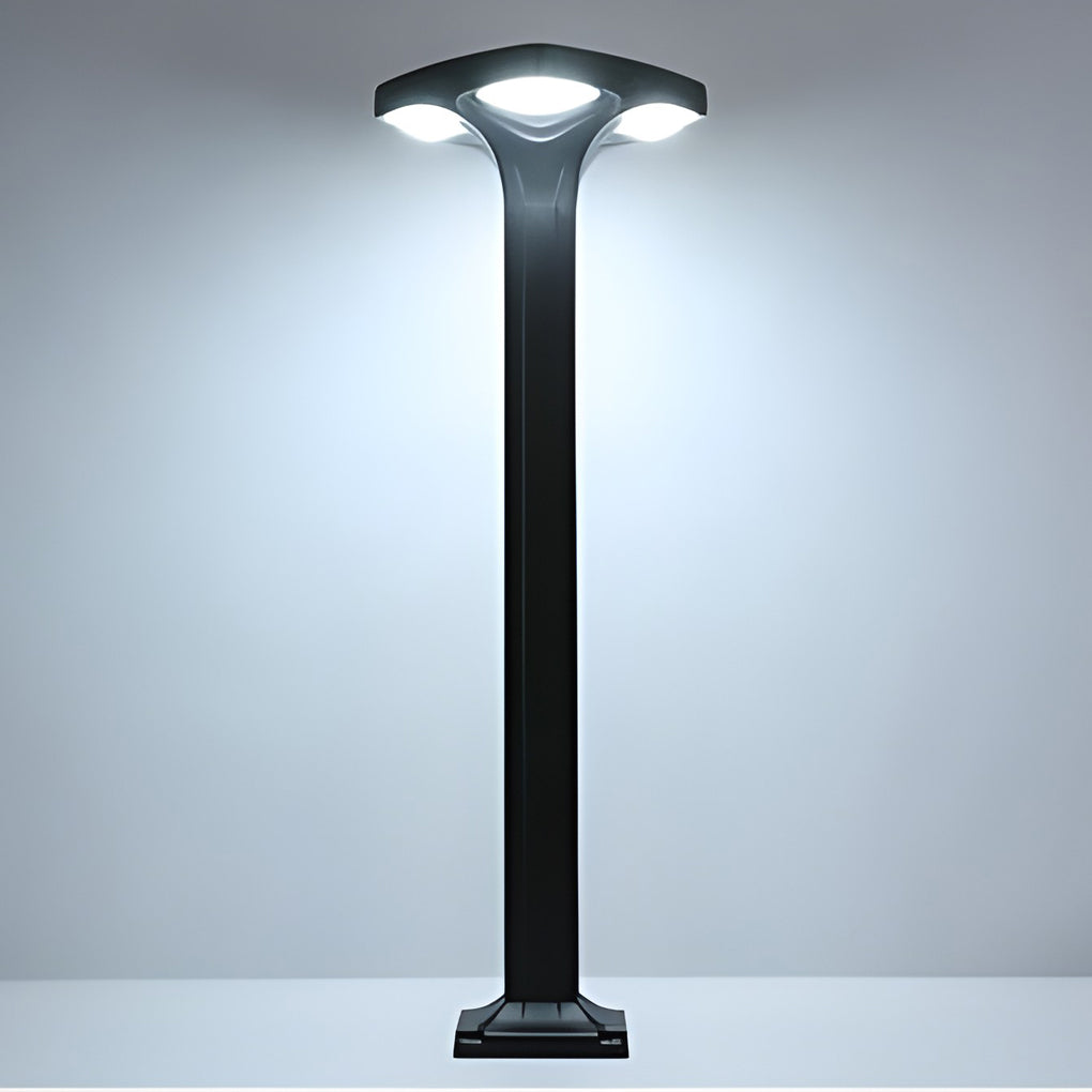 Modern 4-Light Square LED Outdoor Path Lights – Waterproof Landscape Lighting