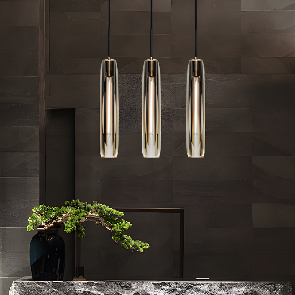 Long Crystal Tungsten Filament Led Bulb Post Modern Pendant Lights