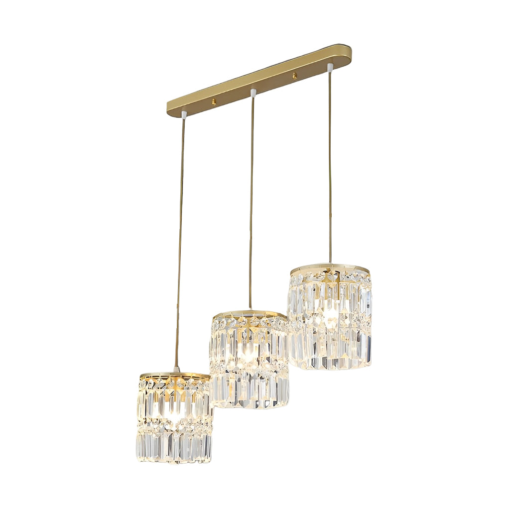 Cylindrical Crystal Shade Hanging Light Li002465